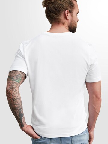 Neverless Shirt 'Mountains' in White