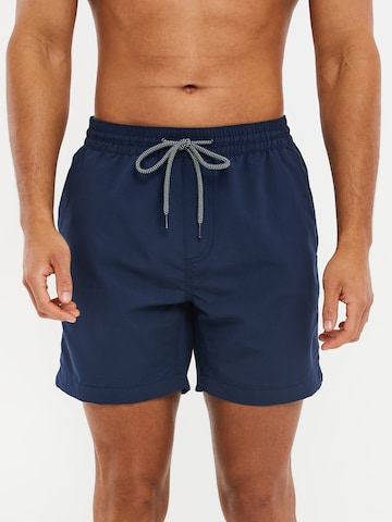 Threadbare Sportbadehose 'Dawlish' in Blau: predná strana