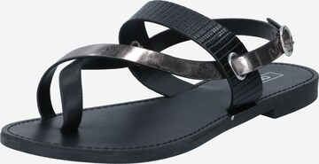 ONLY T-Bar Sandals 'MELLY' in Black: front