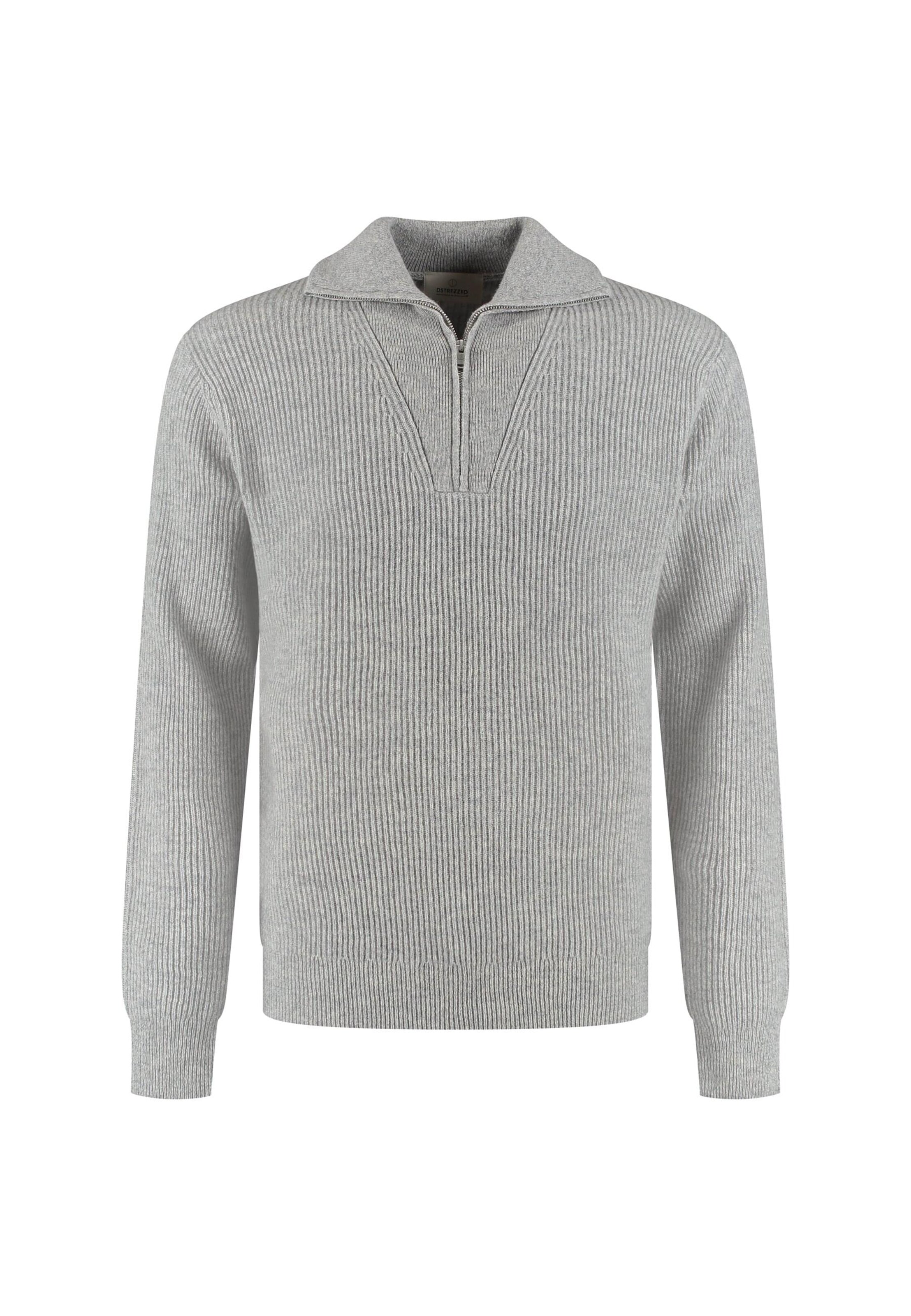 Dstrezzed Pullover 'Stefan' in Grau: Vorderseite