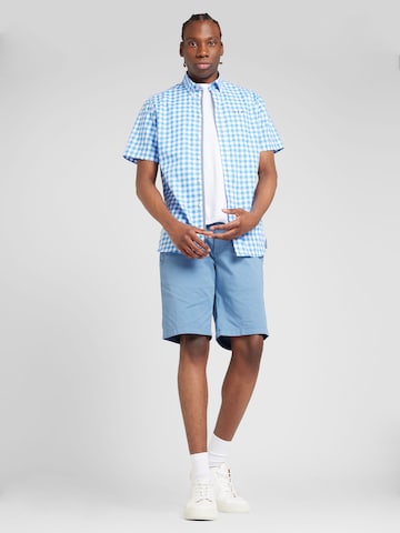 FQ1924 Regular Fit Skjorte 'Steven' i blå