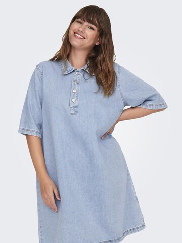 ONLY Carmakoma Shirt Dress in Blue