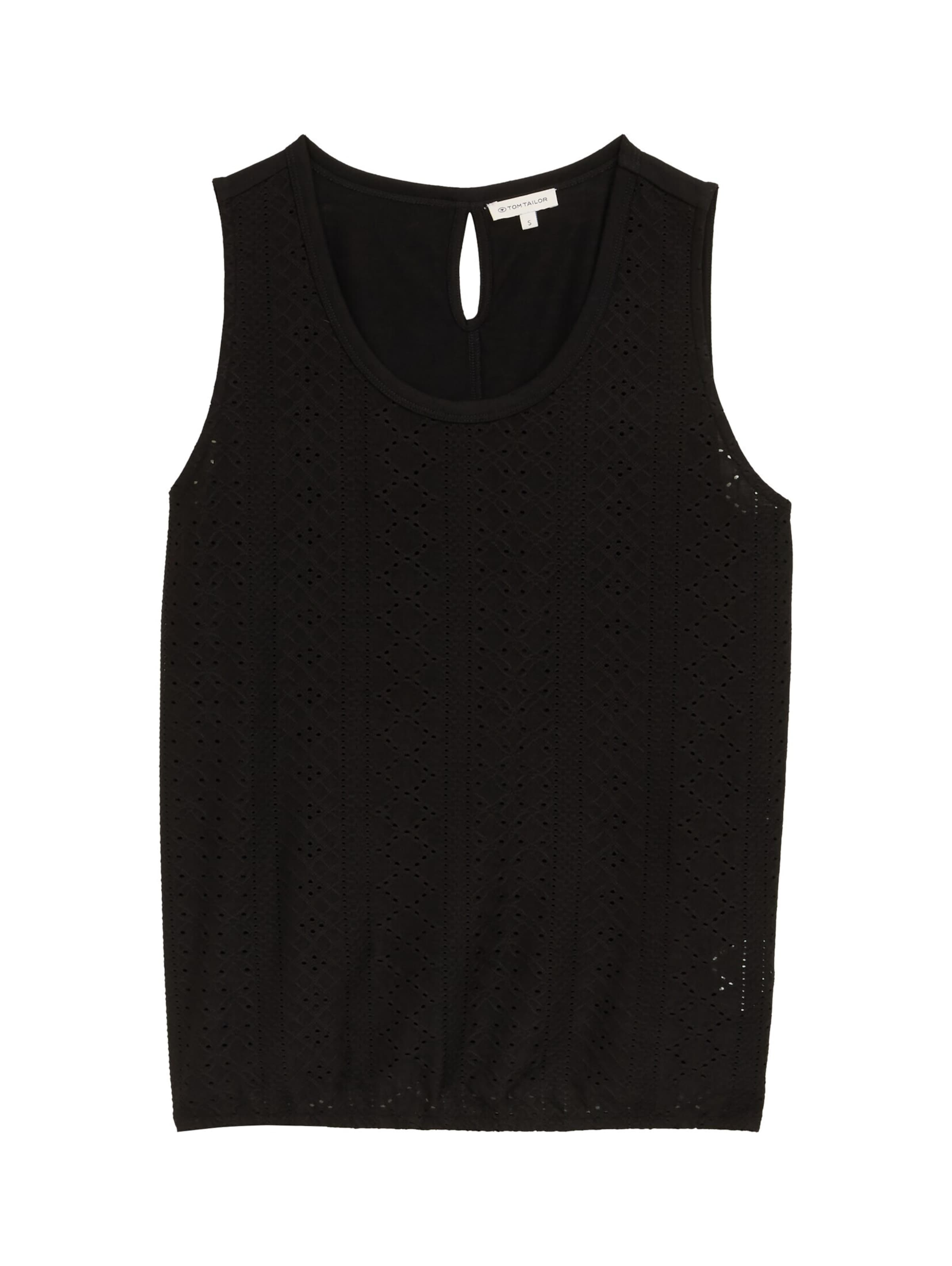 TOM TAILOR Top in Schwarz: Vorderseite