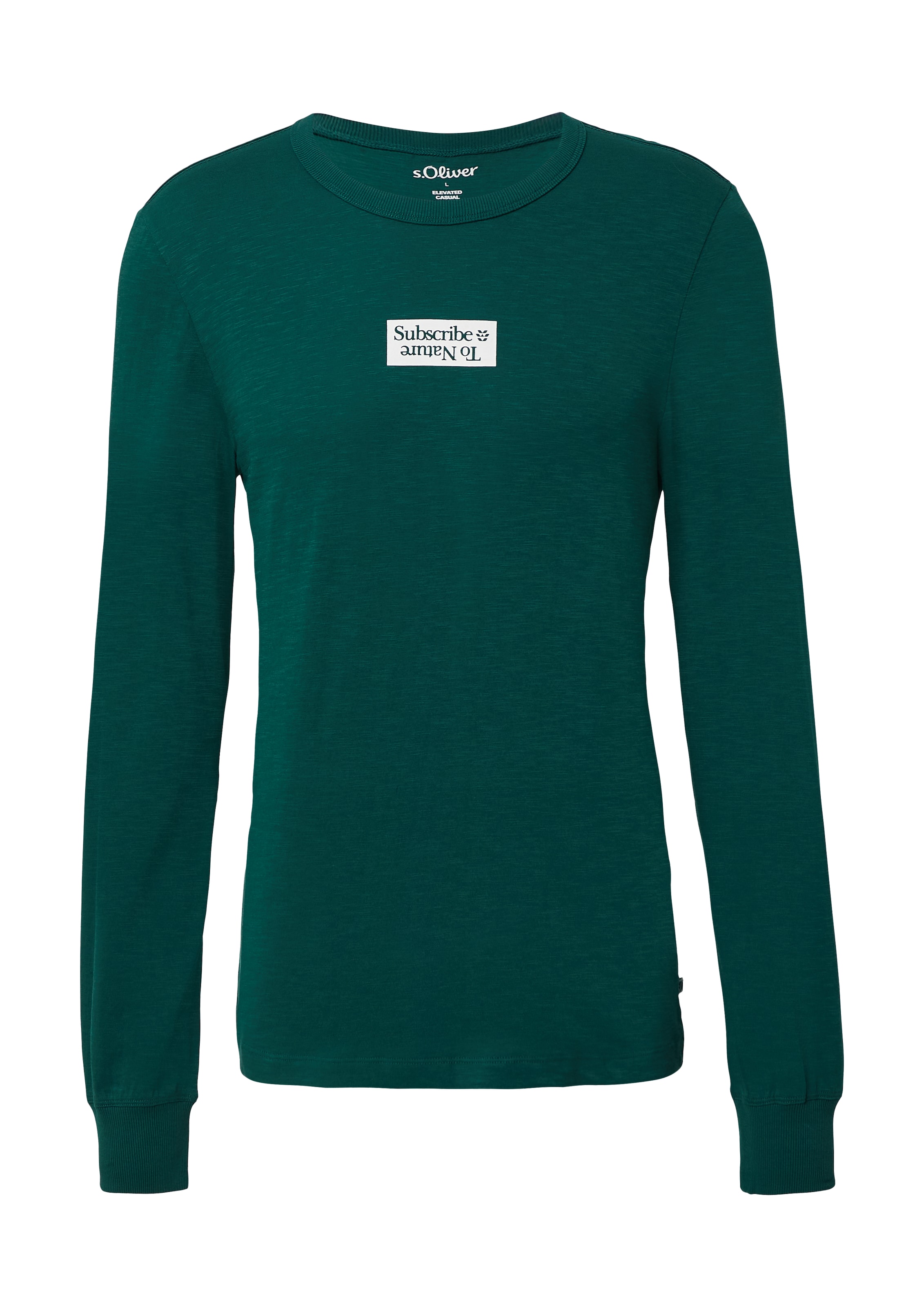 s.Oliver Shirt in Groen: voorkant