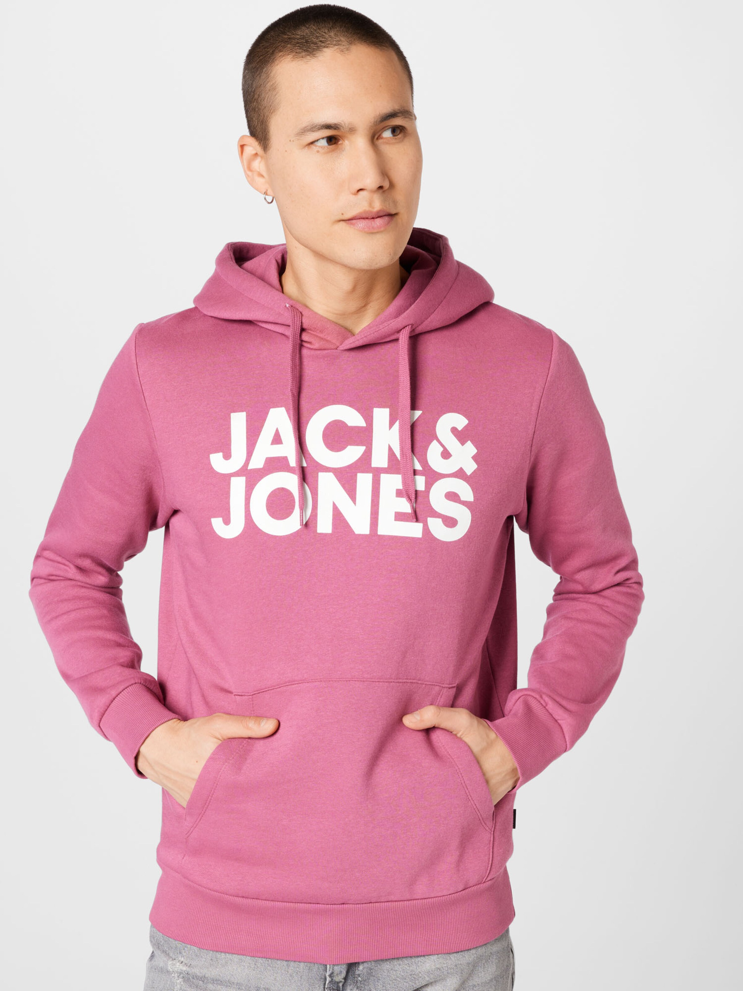 Männer Sweat JACK & JONES Sweatshirt in Pink - EY86194