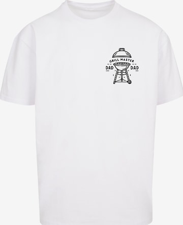 F4NT4STIC Shirt 'Vatertag Grill Master Für BBQ-Väter' in White: front