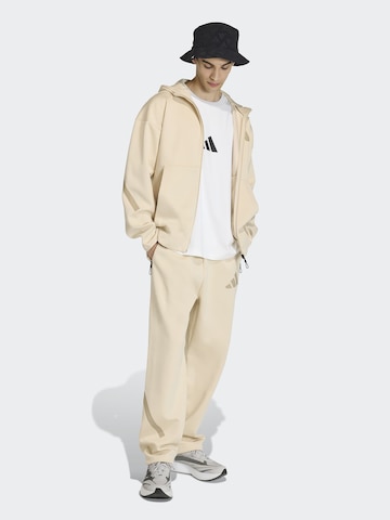 ADIDAS SPORTSWEAR Αθλητική ζακέτα φούτερ 'Z.N.E.' σε μπεζ