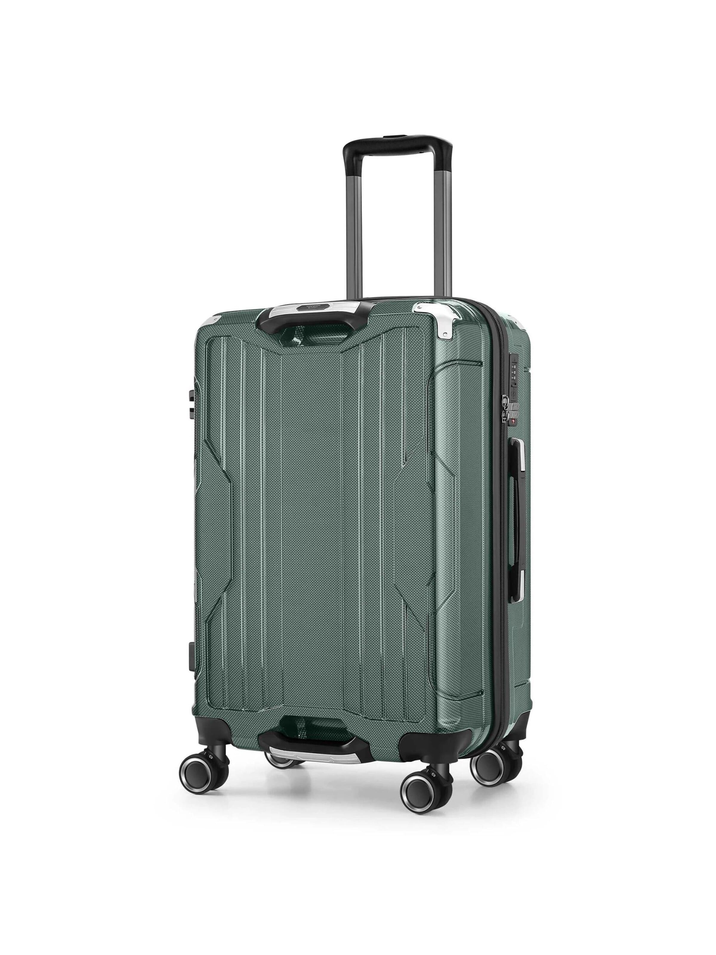 4FLY Suitcase 'Carbo' in Green: front