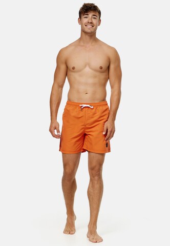 INDICODE JEANS Badehose 'Ferguson' in Orange