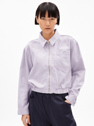 ARMEDANGELS Jeansjacke CAARSTA in Lila: Vorderseite