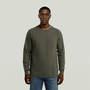G-STAR Sweatshirt in Grün: Vorderseite