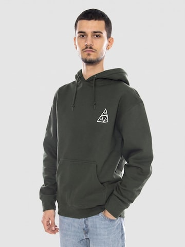 HUF Sweatshirt 'Set TT P/O Hoodie -- Men's Hoodie Hunt Green Men's' in Groen: voorkant