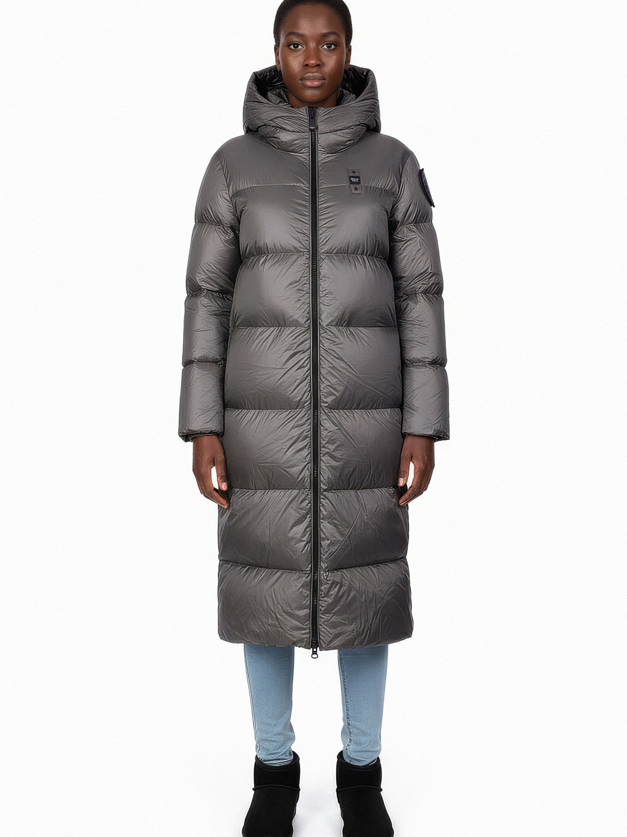 Blauer Winter Coat 'Celia' in Grey