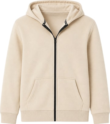 LOUIS LECLER Sweat jacket 'Selara' in Beige: front