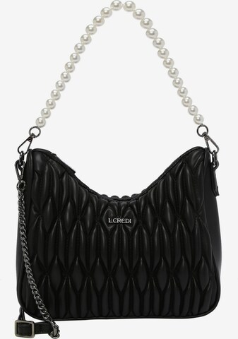 L.CREDI Clutch 'Lisa' in Schwarz: predná strana