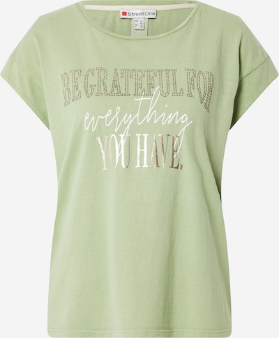 Tricou STREET ONE pe auriu / verde deschis / alb, Vizualizare produs