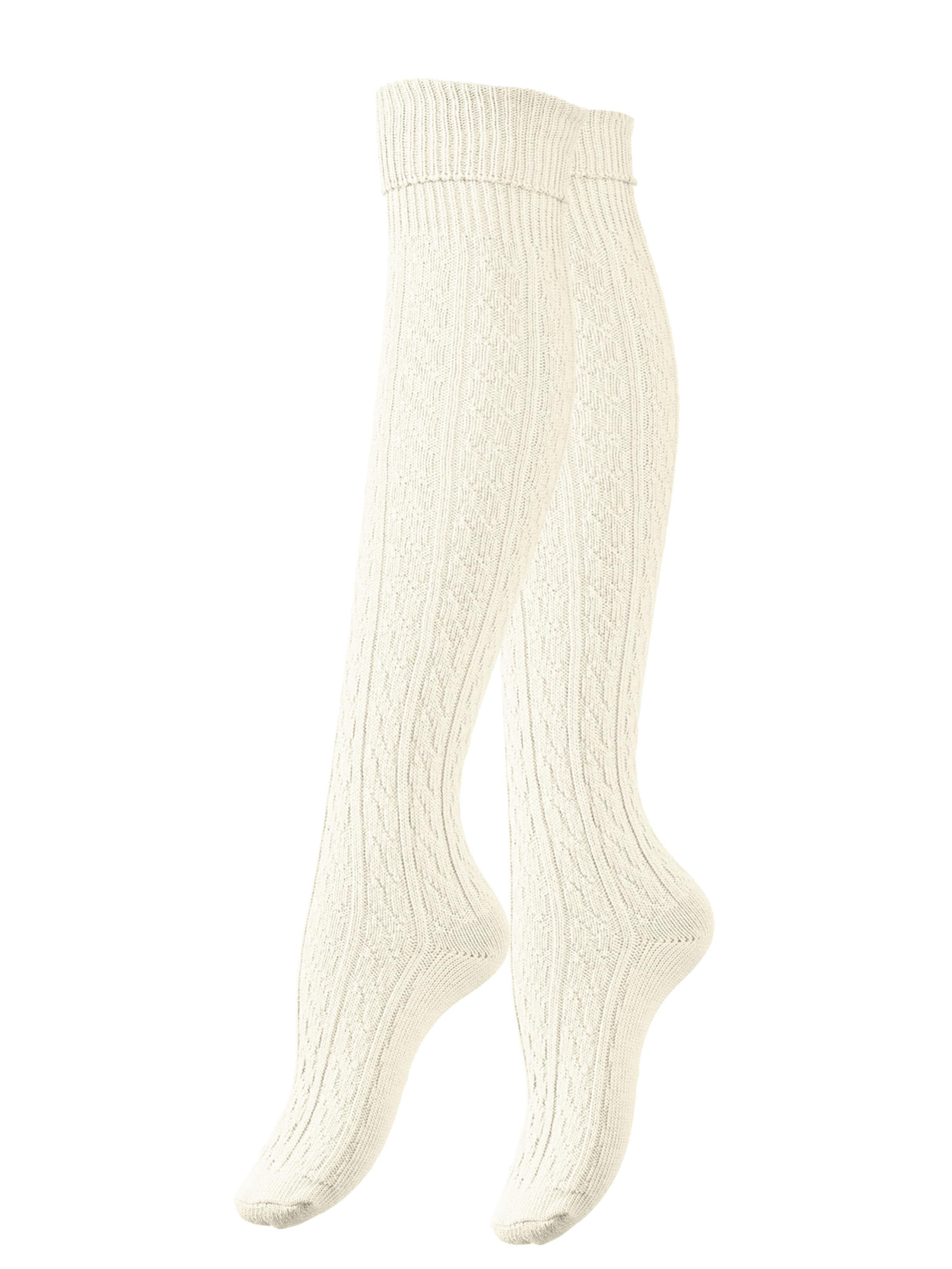 Chaussettes montantes Vincent Creation en blanc : devant