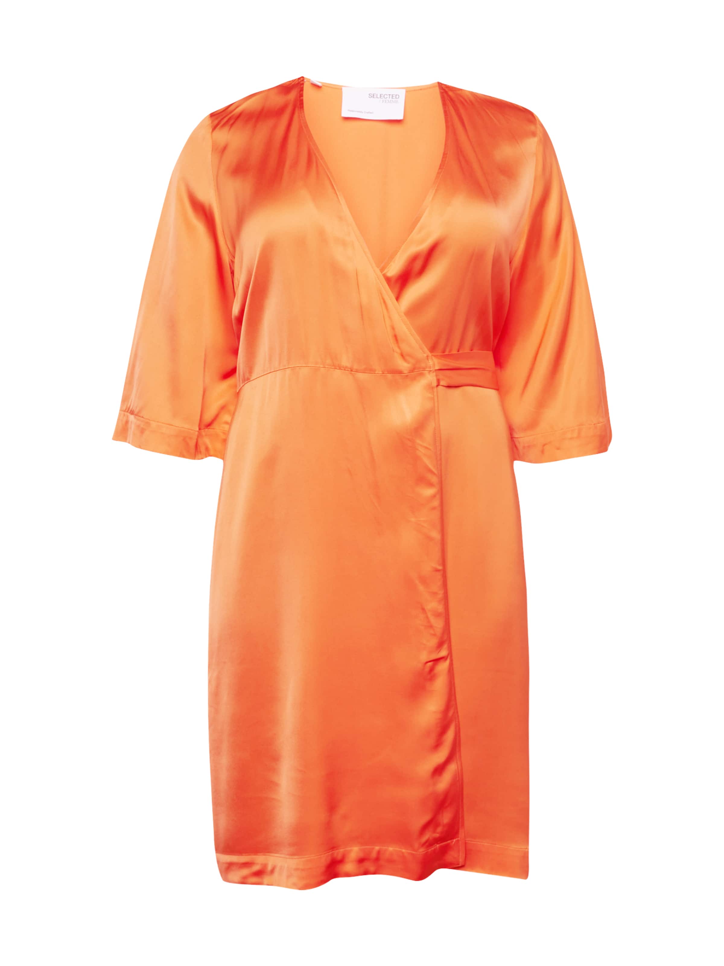 Selected Femme Curve Dress 'Franziska' in Orange: front