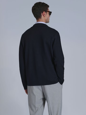 Lufian Gebreid vest in Blauw