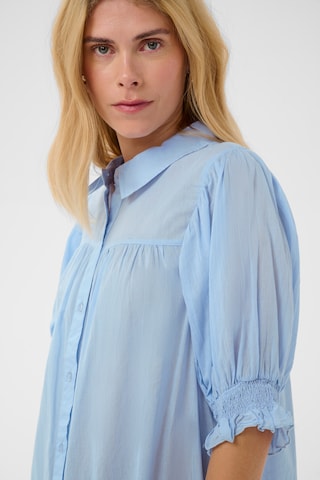 CULTURE - Vestidos camiseiros 'CUMusso' em azul