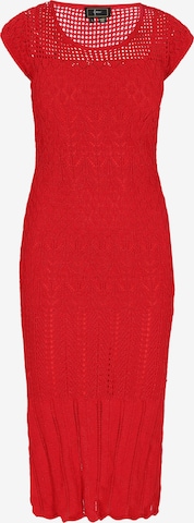 Robes en maille 'Fashion Look' faina en rouge : devant