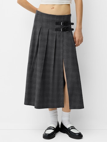 Bershka Rok in Grijs: voorkant
