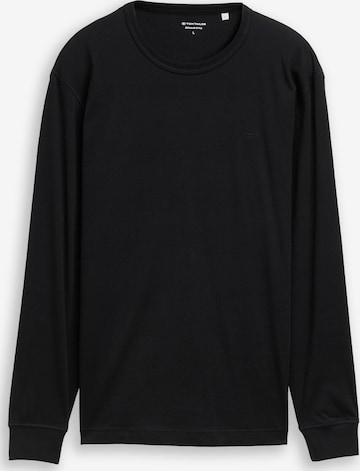 T-Shirt TOM TAILOR en noir : devant