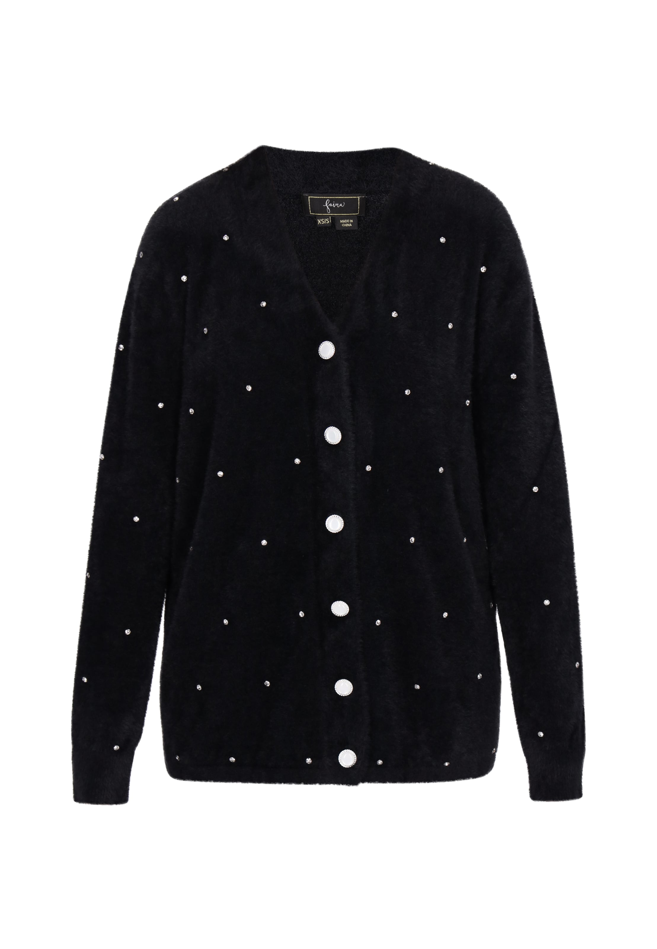 faina Knit cardigan in Black: front