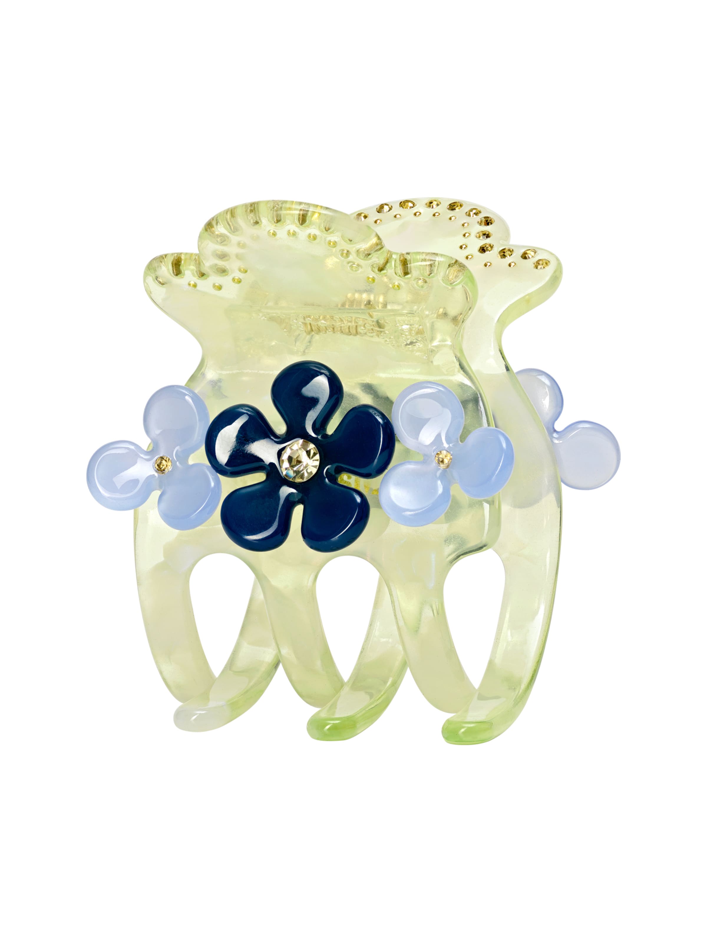 Maanesten Šperky do vlasů 'DAISY' – zelená: přední strana