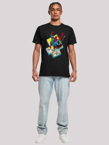 F4NT4STIC Shirt 'Marvel Spider-Man Block' in Schwarz