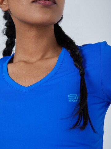 SPORTKIND Functioneel shirt 'V-Neck' in Blauw