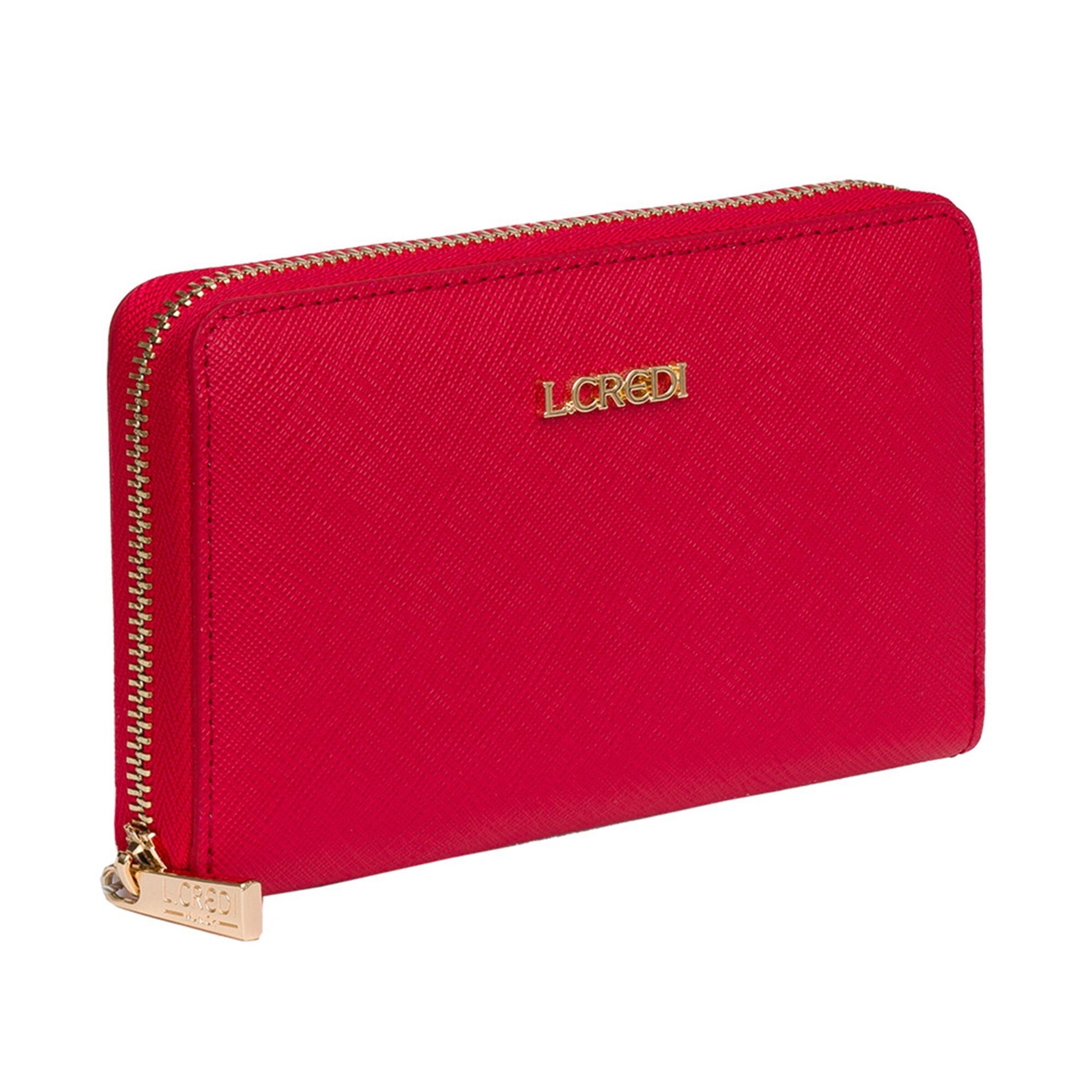L.CREDI Wallet 'Poema' in Red