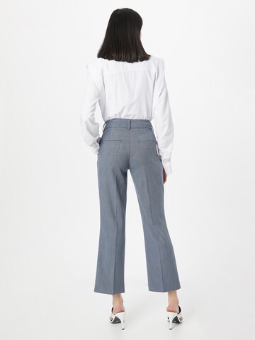 FIVEUNITS Boot cut Trousers with creases 'Clara' in Blue