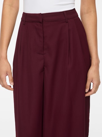VILA - Barrel Pantalón plisado 'VILee' en rojo