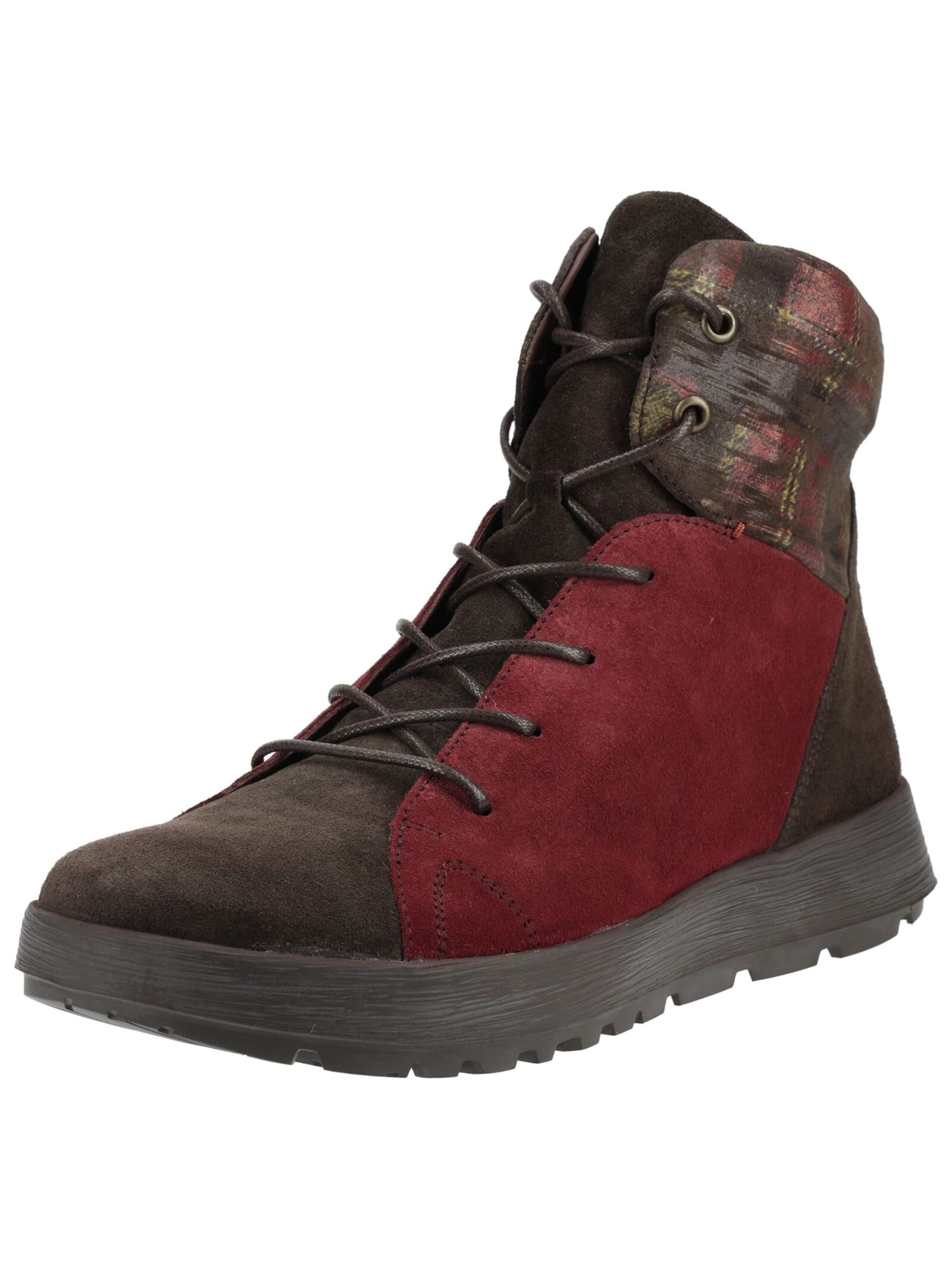 THINK! Lace-Up Ankle Boots in Brown: front