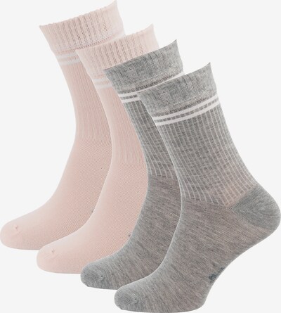s.Oliver Socken in hellgrau / altrosa / weiß, Produktansicht
