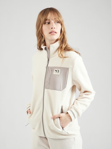 Kari Traa Fleece Jacket 'ROTHE' in Beige: front