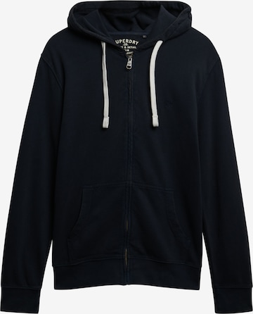Superdry Sweatjacke 'Essential' in Blau: Vorderseite