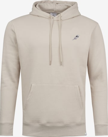 Sweat-shirt 'Feder' Mikon en beige : devant