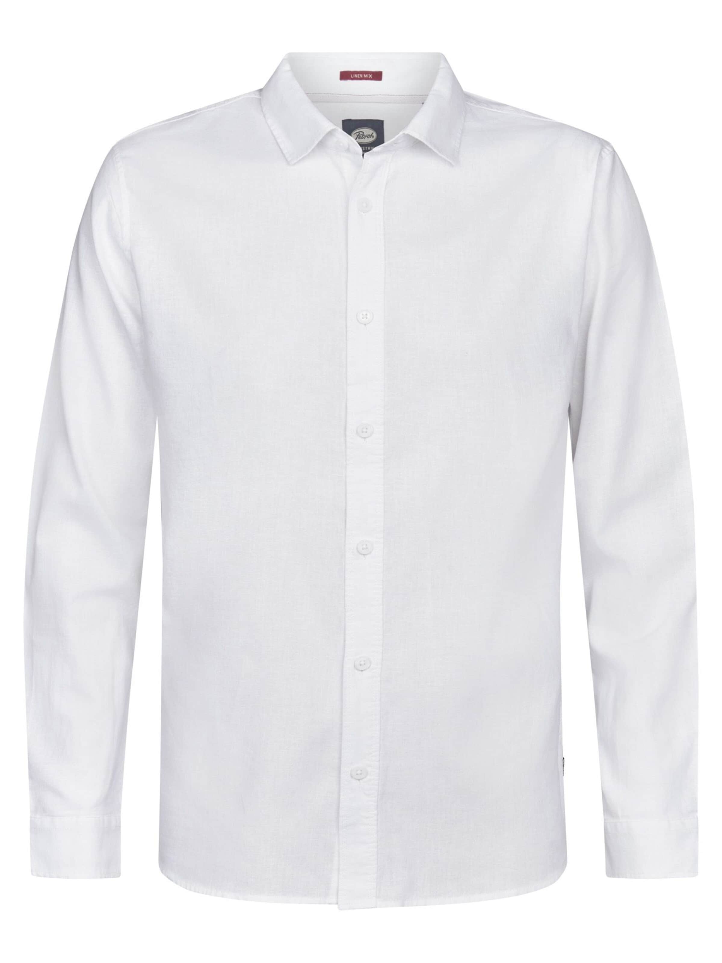PETROL INDUSTRIES MEN Regular Fit Hemd‌‌‌‌‌‌‌‌‌ in Weiß: Vorderseite