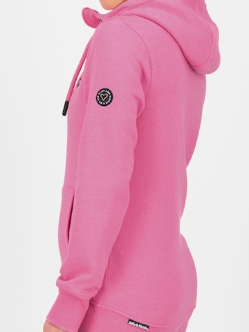 Alife and Kickin Zip-Up Hoodie 'YasminAK' in Pink