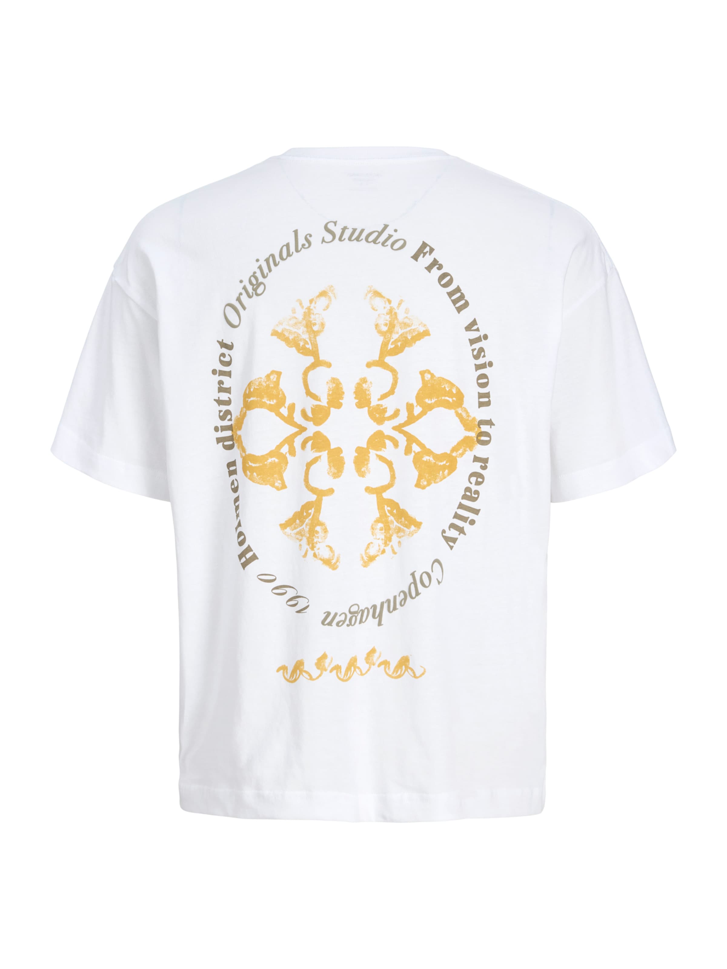 JACK & JONES Μπλουζάκι 'JORMONTAUK' σε λευκό