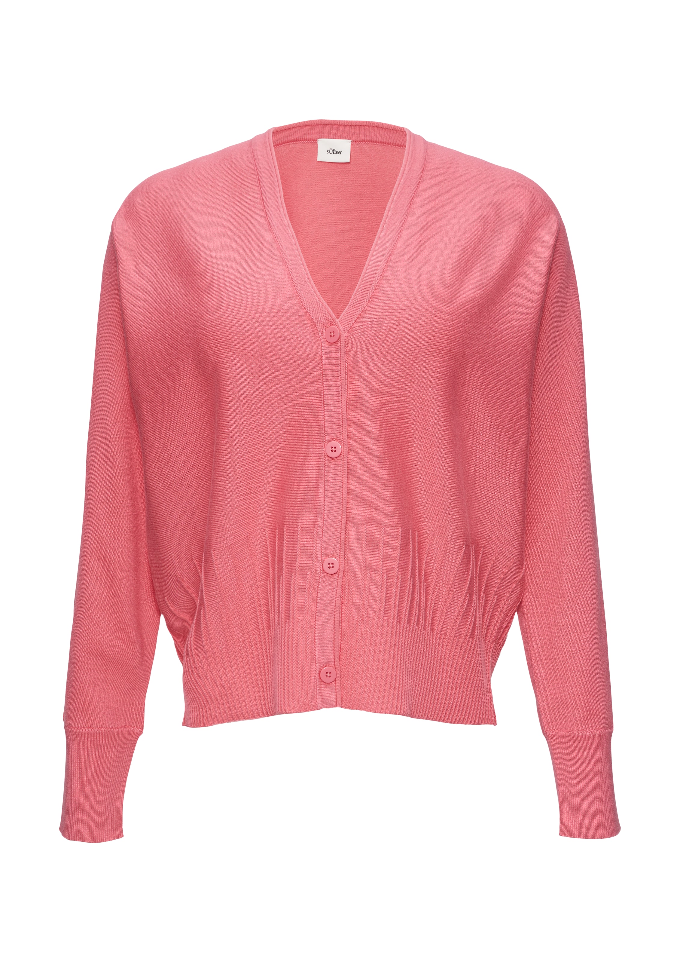 s.Oliver BLACK LABEL Gebreid vest in Oranje: voorkant