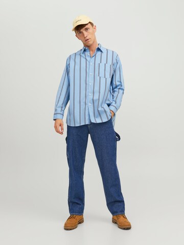 JACK & JONES جينز واسع جينز 'Eddie' بلون أزرق