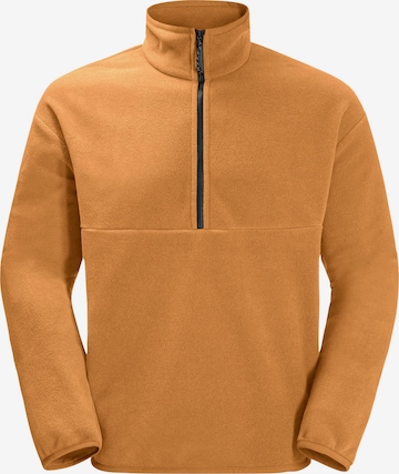 JACK WOLFSKIN Αθλητικό πουλόβερ σε πορτοκαλί: μπροστά