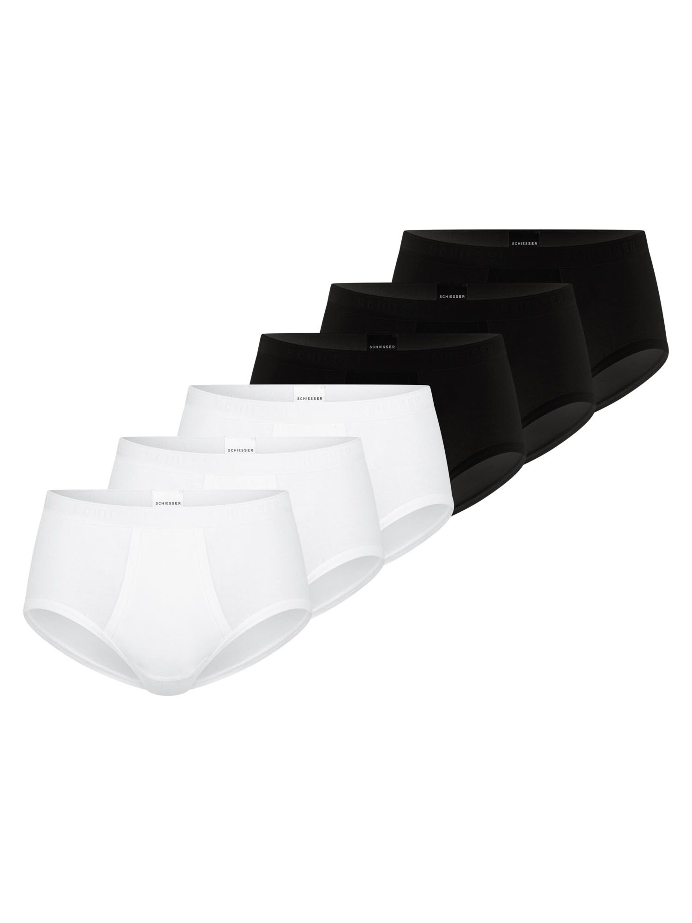 SCHIESSER Slip 'Original Classics Feinripp' in Gemengde kleuren: voorkant