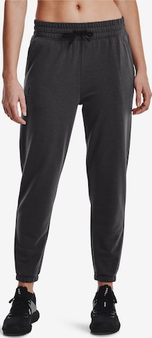 UNDER ARMOUR - regular Pantalón deportivo 'Under Armour Rival Terry' en gris: frente