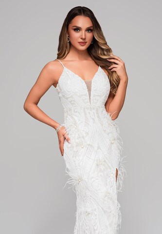 Ombre Evening dress in White