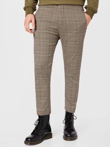 DRYKORN Slim fit Chino Pants 'Jeger' in Brown: front