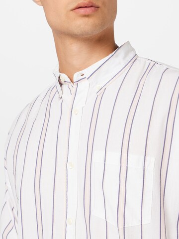 Redefined Rebel Comfort fit Button Up Shirt 'Everett' in White